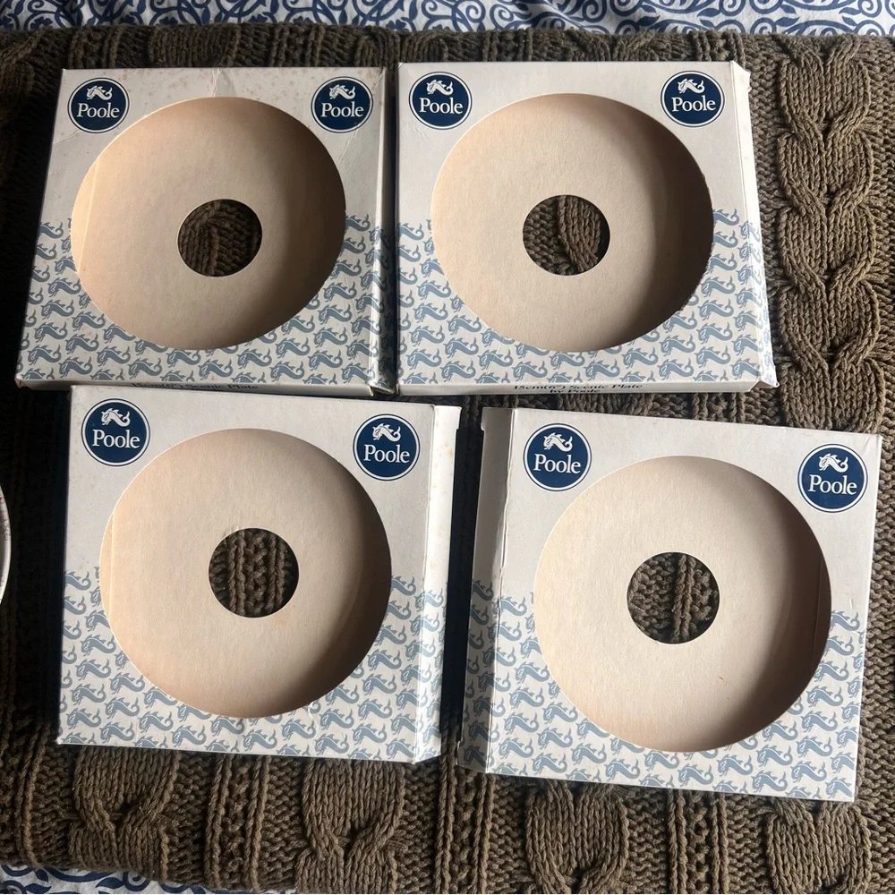 Poole Scenic small Plates - 4 seasons Set of 4 vintage